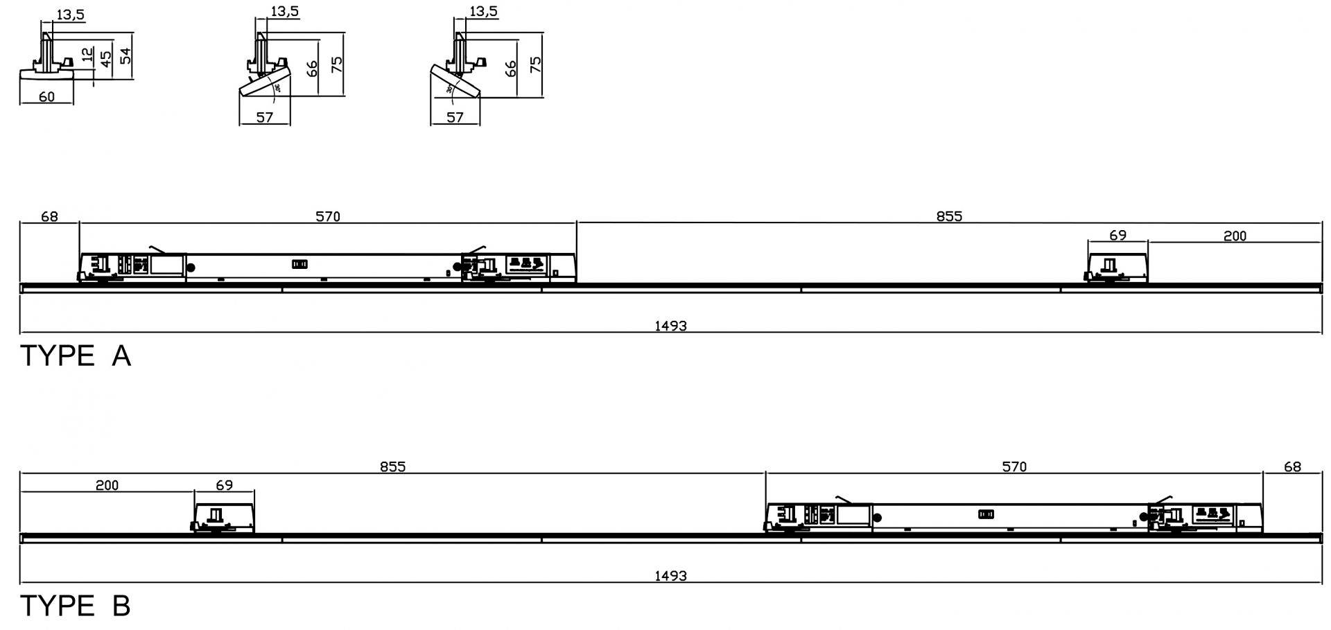 Deko Light Linear Pro LED-Schienenstrahler 3phasig 50W LED Verkehrsweiß (RAL 9016)