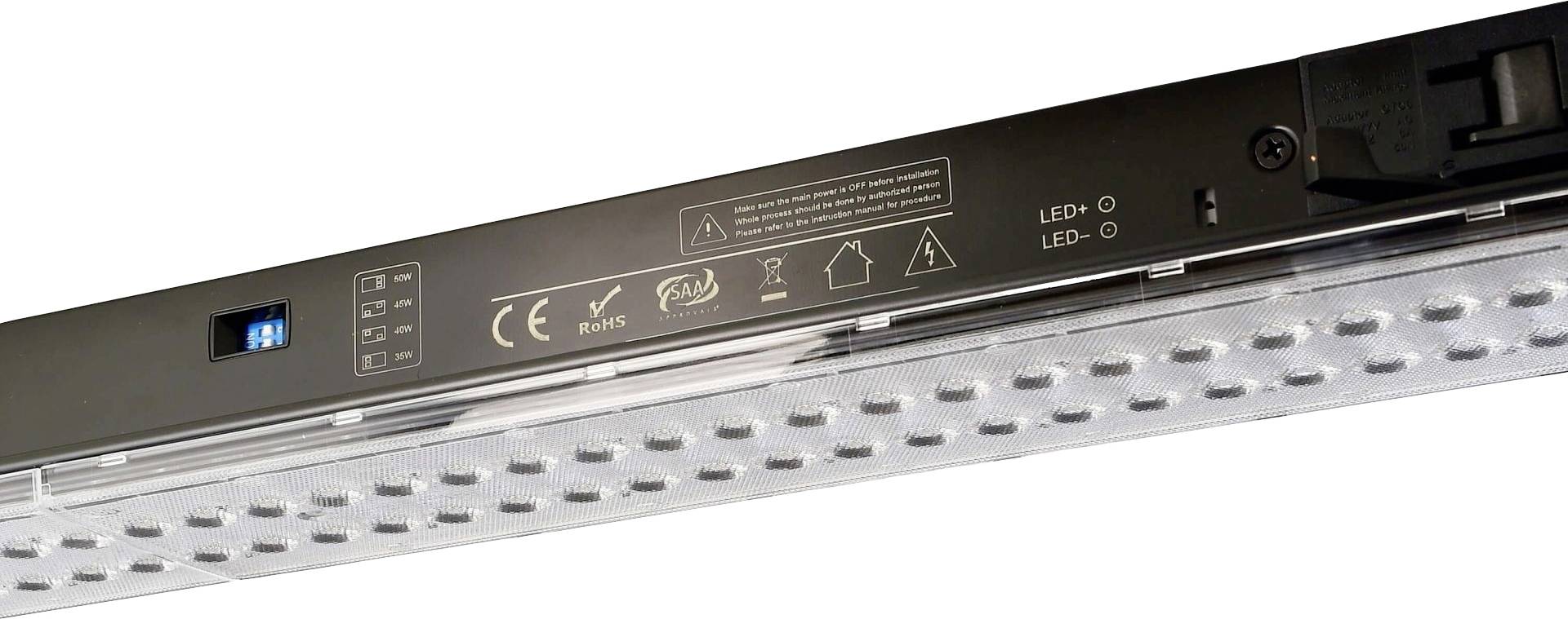 Deko Light Linear Pro LED-Schienenstrahler 3phasig 50W LED Schwarz