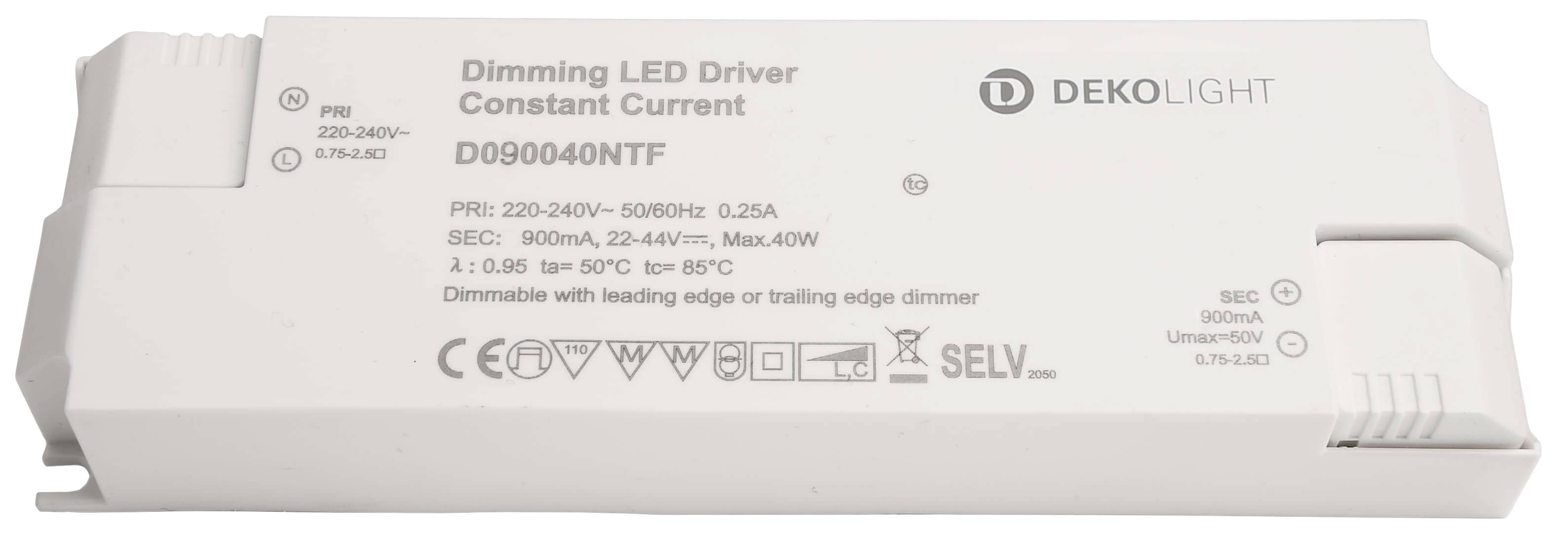 Deko Light BASIC LED-Treiber Konstantspannung 40W 22 - 44V 1St.