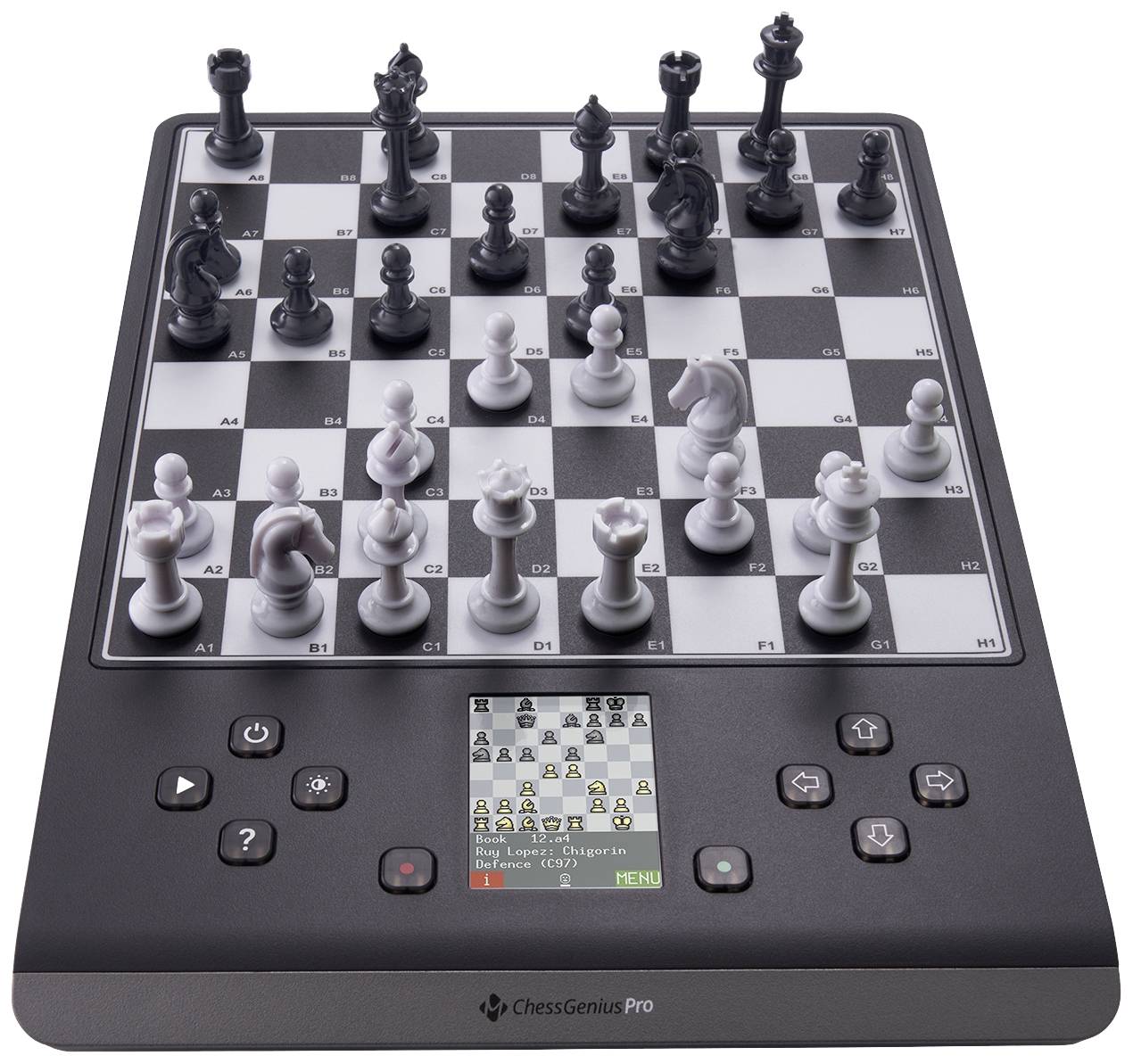 Millennium Chess Genius Pro M815 Schachcomputer KI-Funktionen, Magnetische Schachfiguren, Drucksens