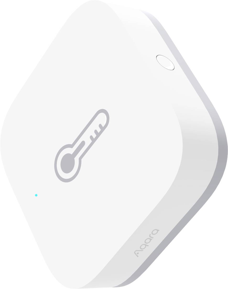 Aqara Temperatursensor und Luftfeuchtesensor TH-S02D Weiß Apple HomeKit, Alexa, Google Home