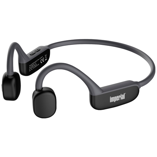 Imperial bluTC active 1 Sport On Ear Kopfhörer Bluetooth® Schwarz Knochenschall-Kopfhörer, Schwei
