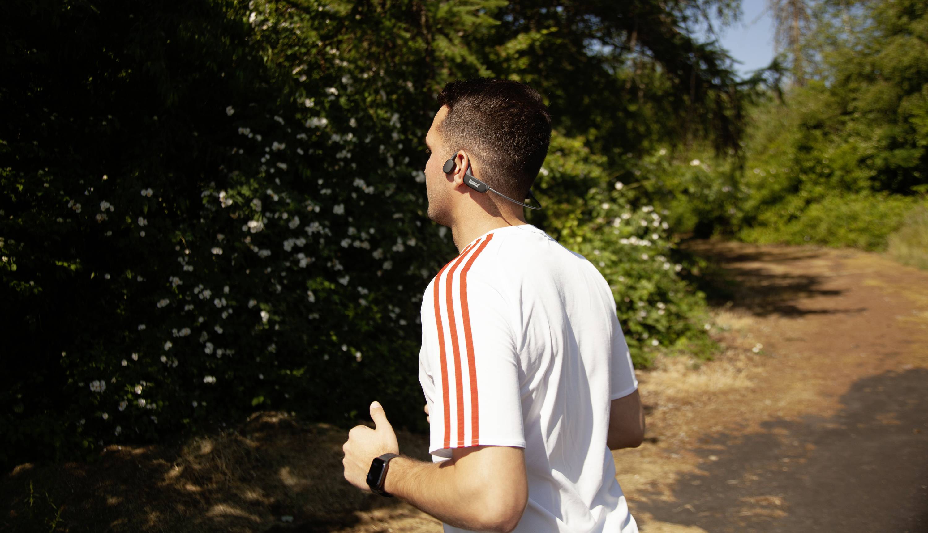 Imperial bluTC active 2 On Ear Kopfhörer Bluetooth® Schwarz Knochenschall-Kopfhörer, Schweißresistent, Nackenbügel Sport