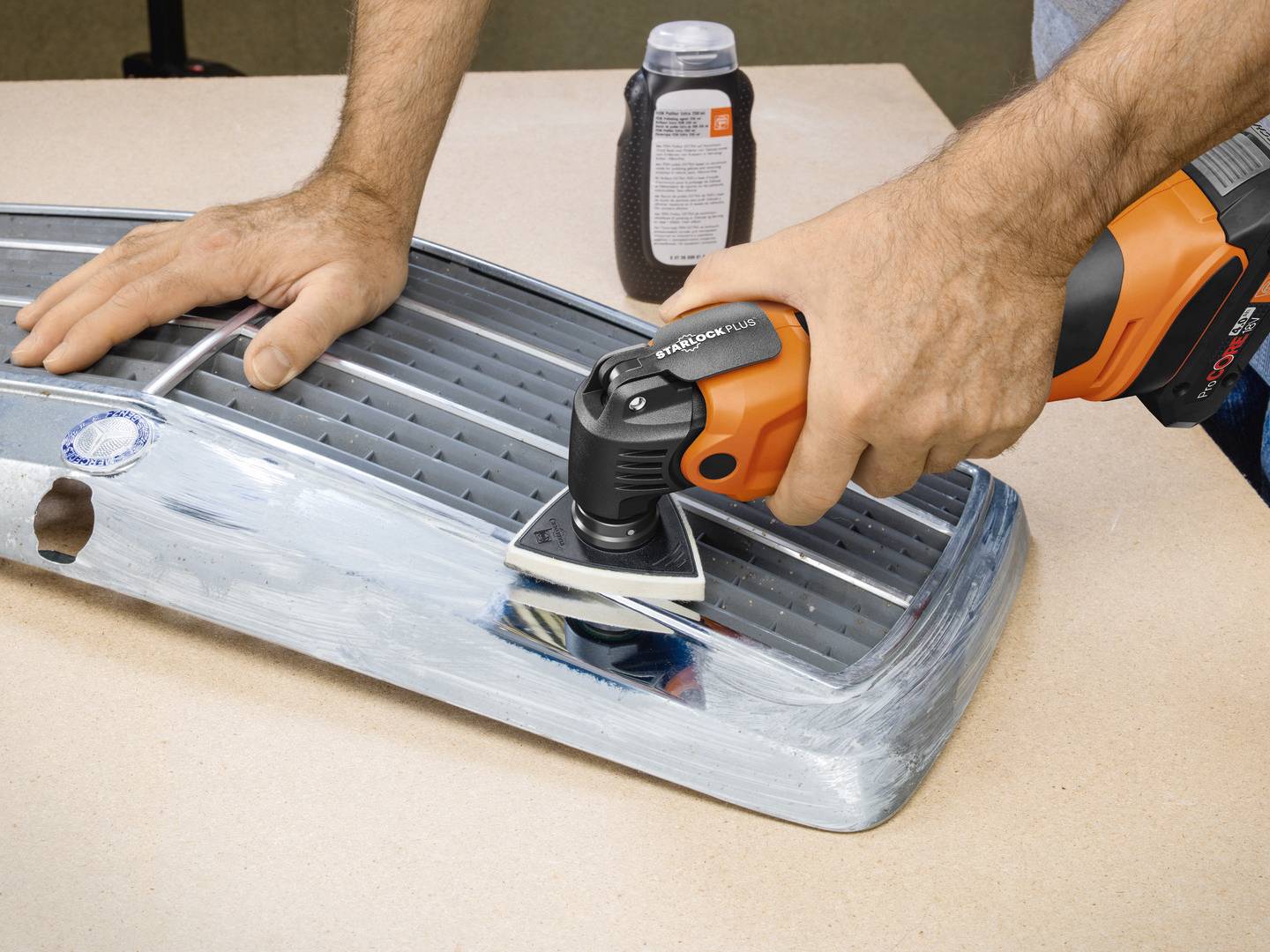 Fein AMM 500 PLUS CE-Set 71293868000 Akku-Multifunktionswerkzeug inkl. 2. Akku, inkl. Ladegerät, mit Zubehör, inkl. Koffer 18V