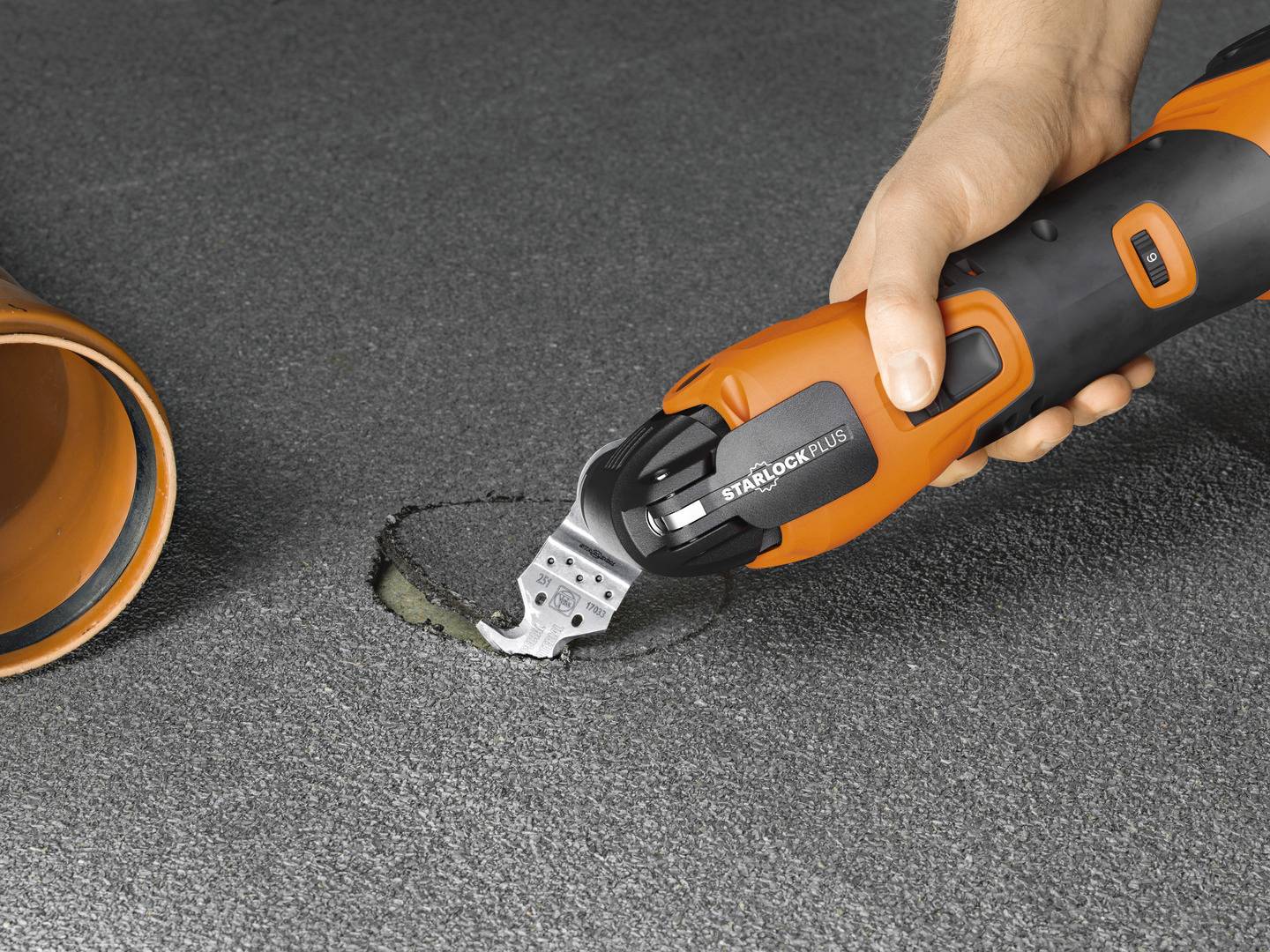 Fein AMM 500 PLUS CE-Set 71293868000 Akku-Multifunktionswerkzeug inkl. 2. Akku, inkl. Ladegerät, mit Zubehör, inkl. Koffer 18V