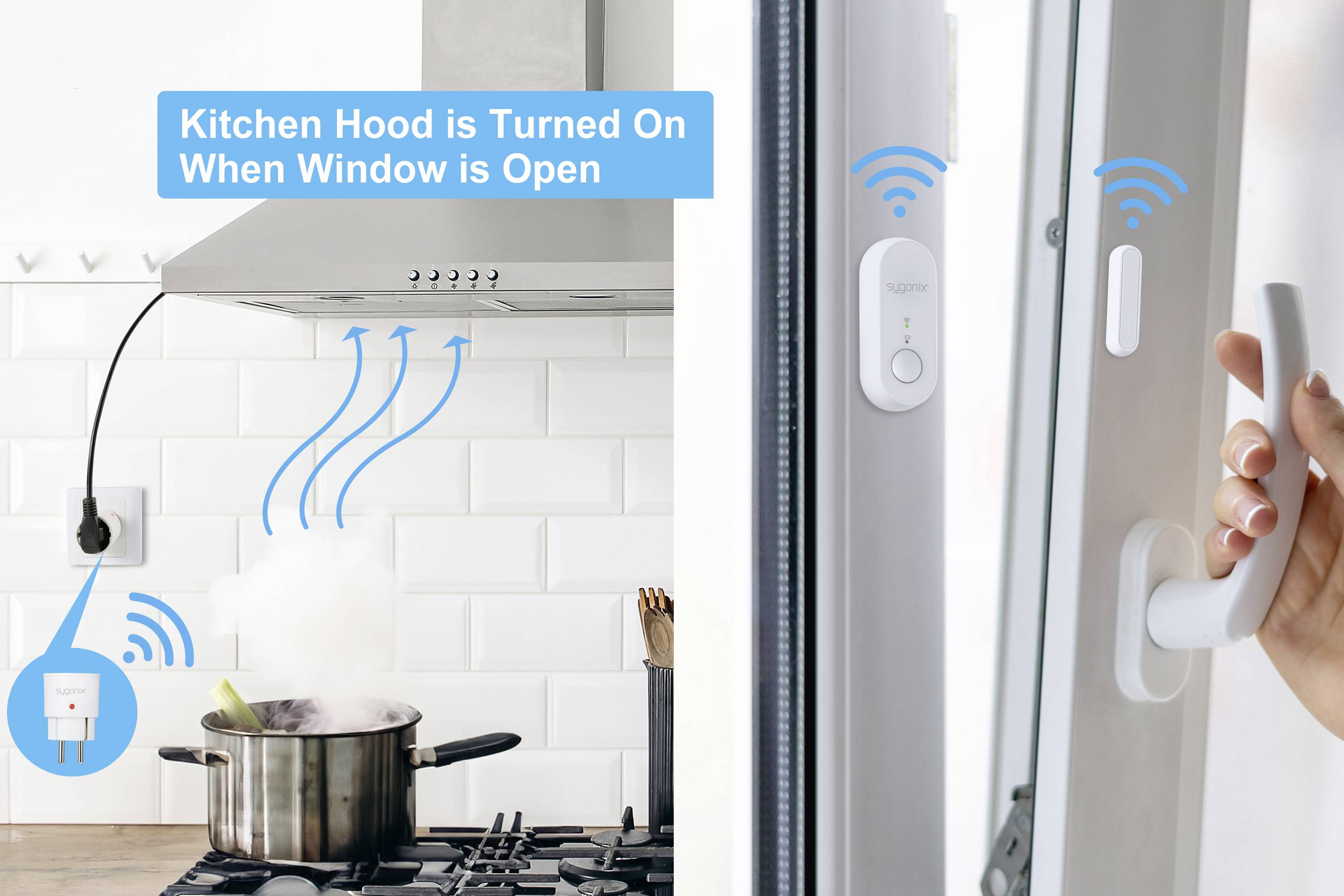 Sygonix Funk-Abluftsteuerung 2300W Weiß