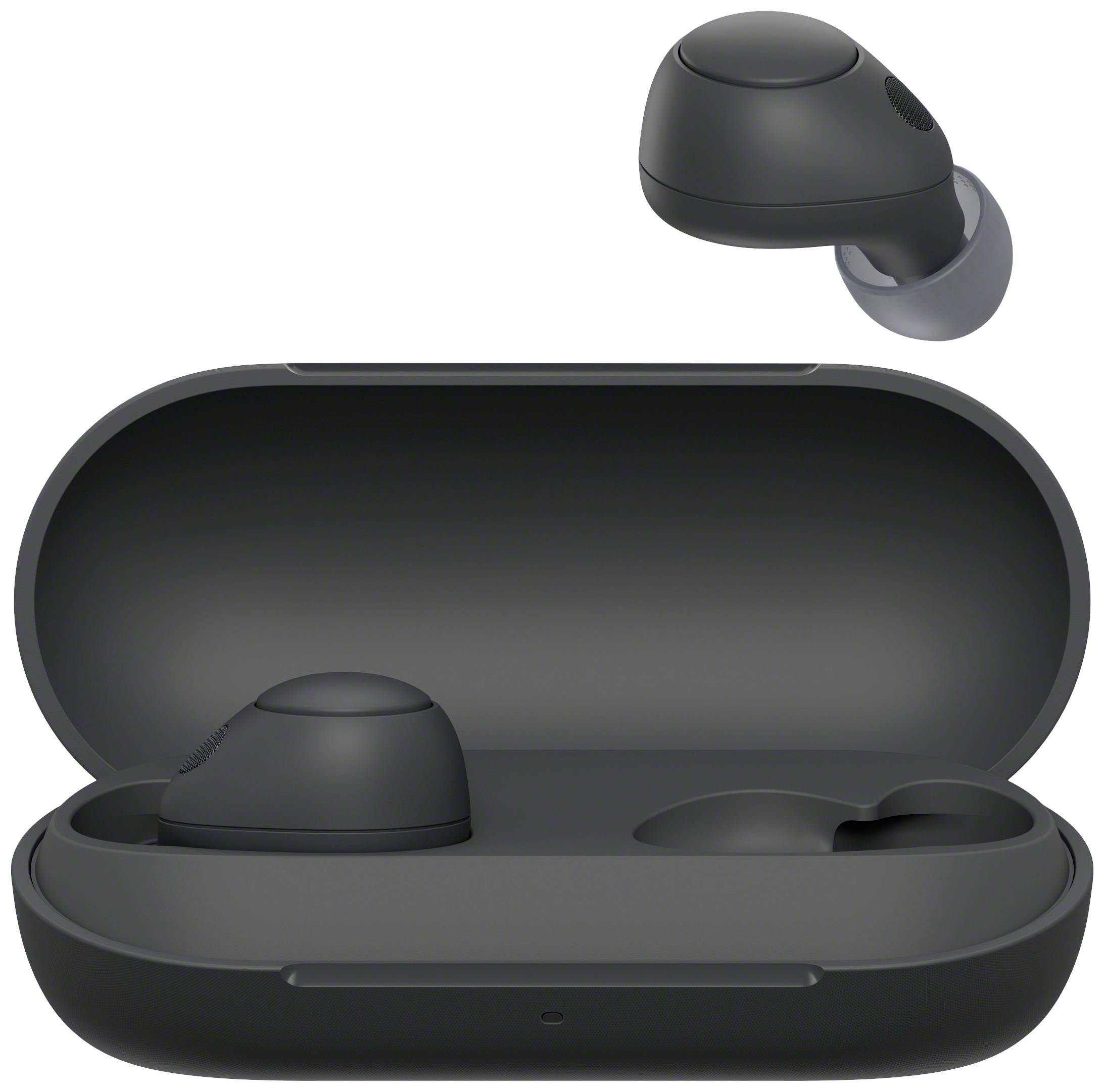 Sony WFC700NB.CE7 In Ear Kopfhörer Bluetooth® Stereo Schwarz Noise Cancelling Ladecase, Schweißresistent, Lautstärkeregelung HiFi