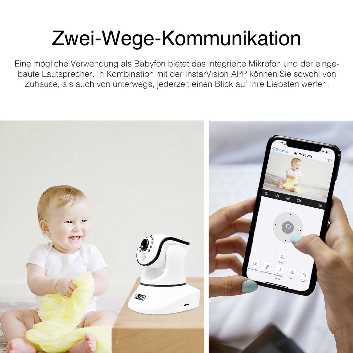 INSTAR IN-8415 2K+ POE/WLAN ws 14084 WLAN IP Überwachungskamera 2560 x 1440 Pixel