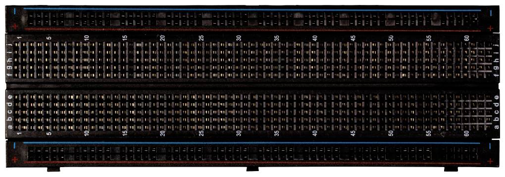 Joy-it RB-Breadboard2-B Steckplatine selbstklebend Schwarz Polzahl Gesamt 830 (L x B x H) 54 x 165 x 10mm 1St.