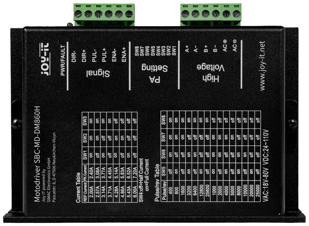Joy-it SBC-MD-DM860H Schrittmotor-Treiber