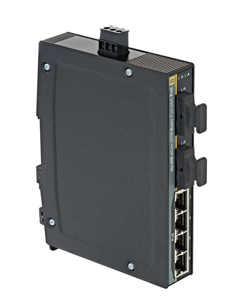 Industrie-Gateway mit mehreren Ethernet-Anschlüssen und robustem Gehäuse, geeignet für industrielle Netzwerkanwendungen.
