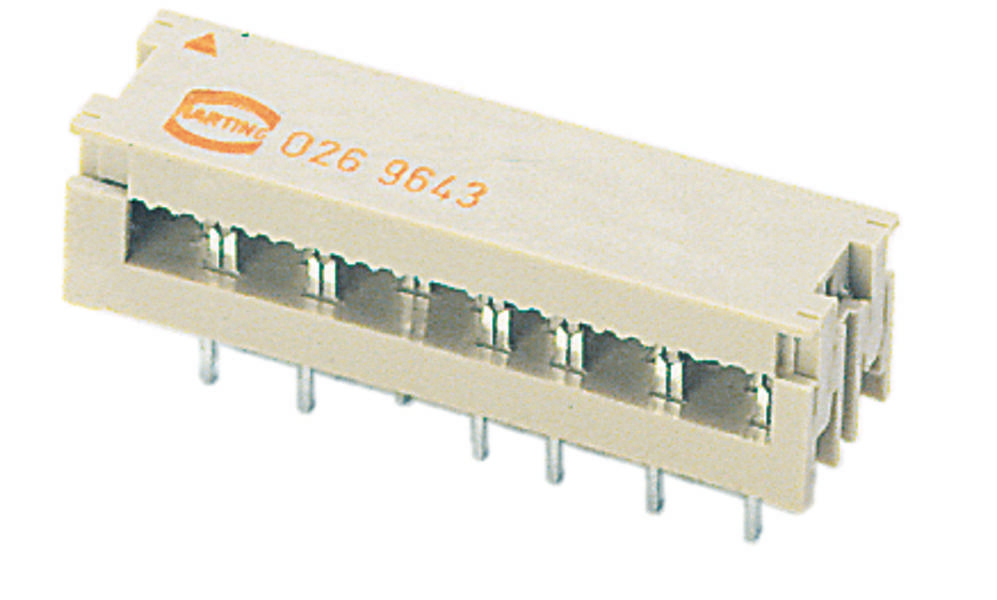 HARTING 09190349643 Leiterplattensteckverbinder Rastermaß: 2.54mm Polzahl Gesamt: 34 Anzahl Reihen: 4