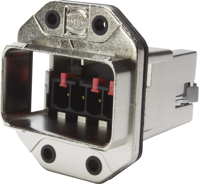 HARTING 09354340311 Wanddurchführung Gesamtpolzahl: 5 1St.