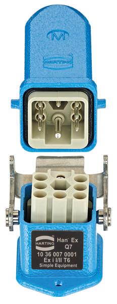 HARTING 10361070001 Steckverbinder-Set Gesamtpolzahl: 7 + PE 1St.