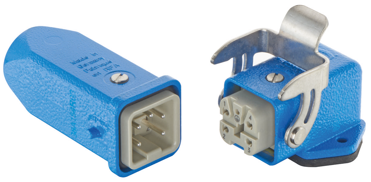 HARTING 10360040005 Steckverbinder-Set Gesamtpolzahl: 4 + PE 1 St.