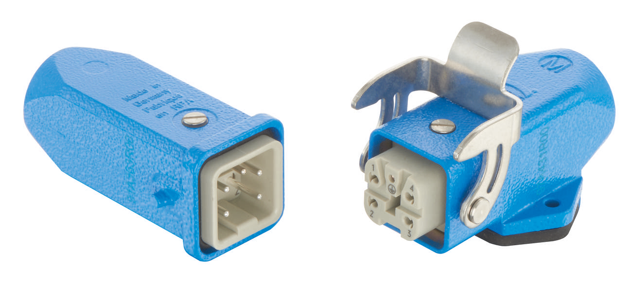 HARTING 10360040008 Steckverbinder-Set Gesamtpolzahl: 4 + PE 1 St.