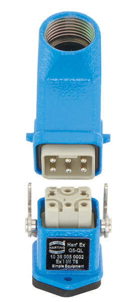 HARTING 10360050002 Steckverbinder-Set Gesamtpolzahl: 5 + PE 1St.