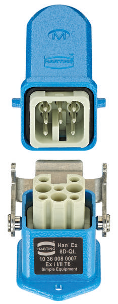 HARTING 10361080007 Steckverbinder-Set Gesamtpolzahl: 8 1St.