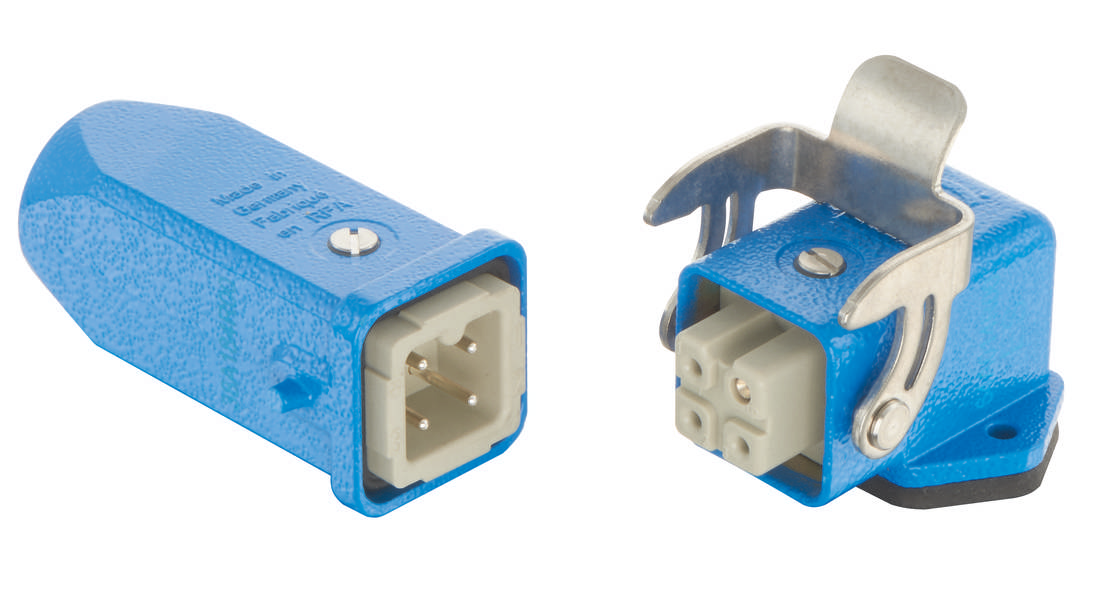 HARTING 10360030004 Steckverbinder-Set Gesamtpolzahl: 3 + PE 1St.