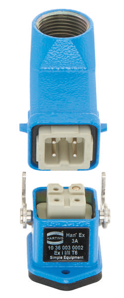 HARTING 10360030002 Steckverbinder-Set Gesamtpolzahl: 3 + PE 1 St.