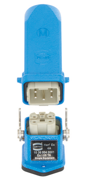 HARTING 10360040001 Steckverbinder-Set Gesamtpolzahl: 4 + PE 1 St.