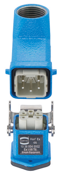 HARTING 10360040002 Steckverbinder-Set Gesamtpolzahl: 4 + PE 1 St.