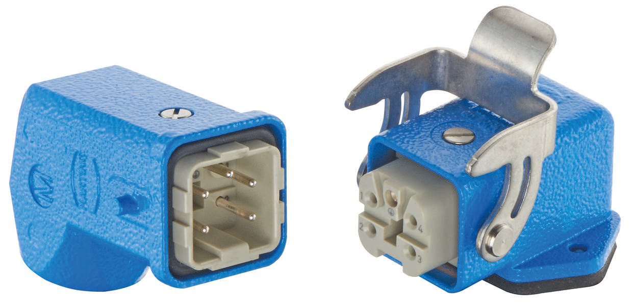 HARTING 10360040006 Steckverbinder-Set Gesamtpolzahl: 4 + PE 1 St.