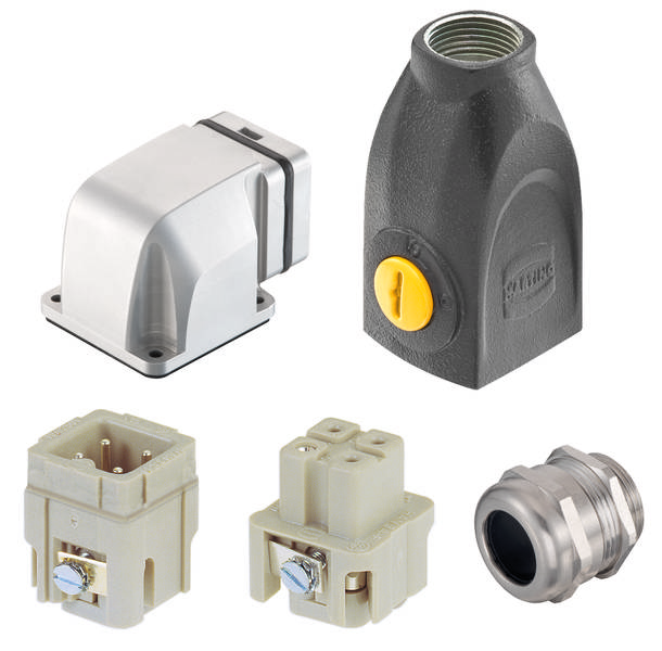 HARTING 10220030002 Steckverbinder-Set Gesamtpolzahl: 3 + PE 1St.