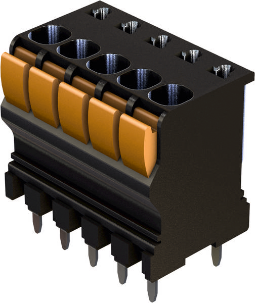 HARTING 14020514101000 Printklemme Polzahl 5 Schwarz