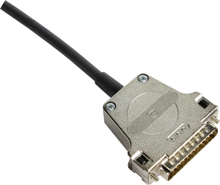 Ein paralleles Druckerkabel mit einem 36-poligen Centronics-Stecker.