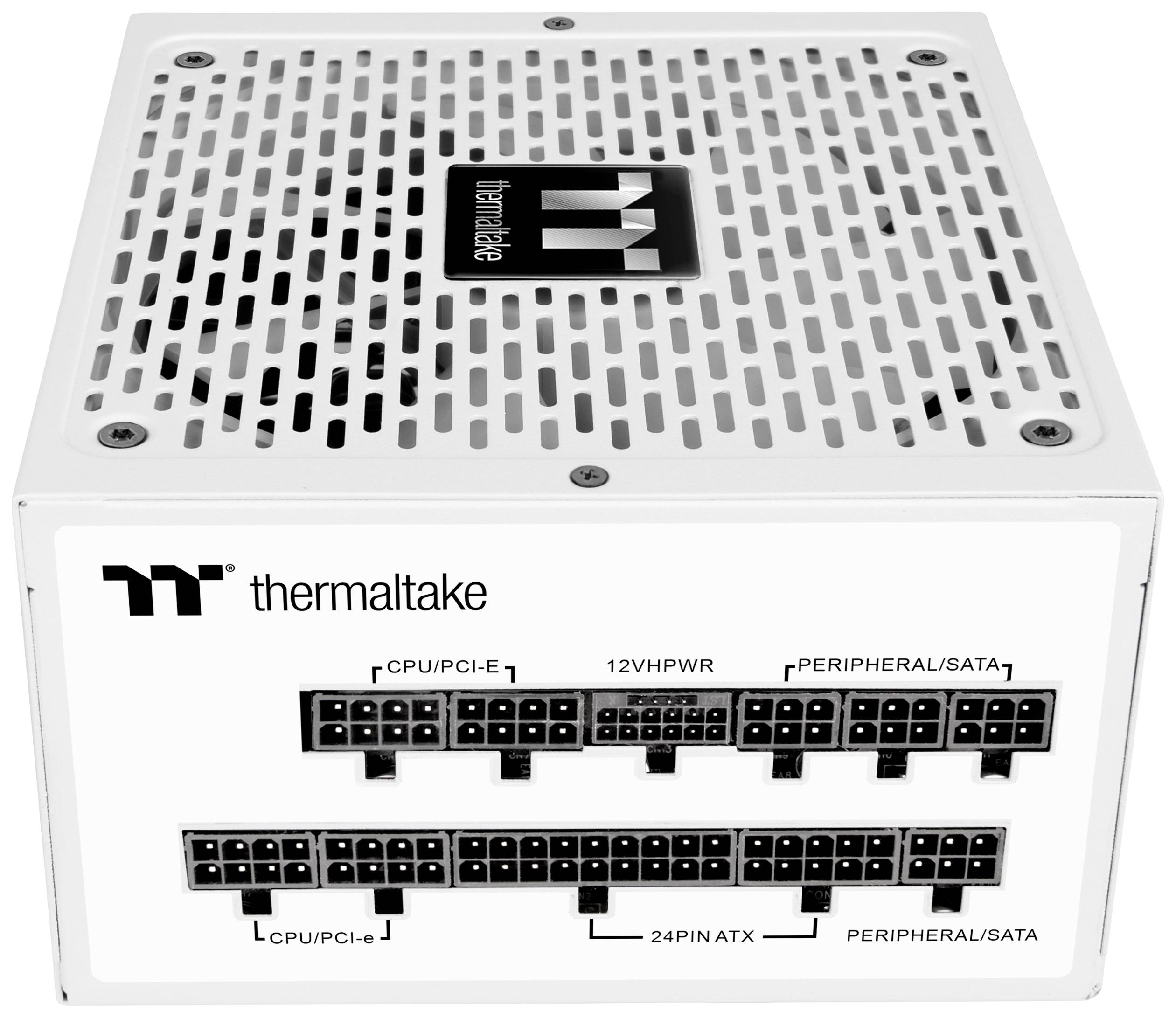 Netzteil mit Anschlüssen für CPU/PCI-e, 12VHPWR, Peripheral/SATA, 24PIN ATX von Thermaltake