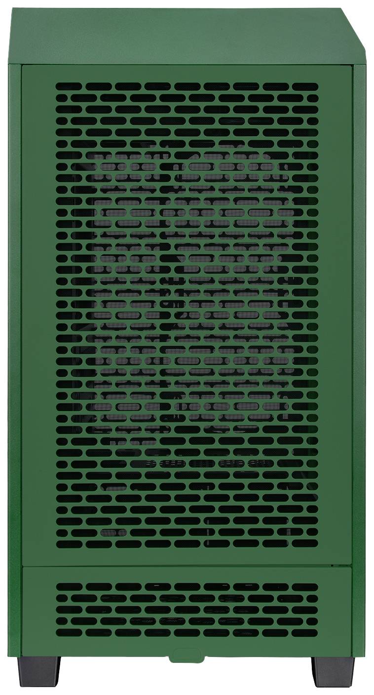 Thermaltake The Tower 200 Mini-Tower PC-Gehäuse Racing-Grün 2 vorinstallierte Lüfter, Seitenfenste