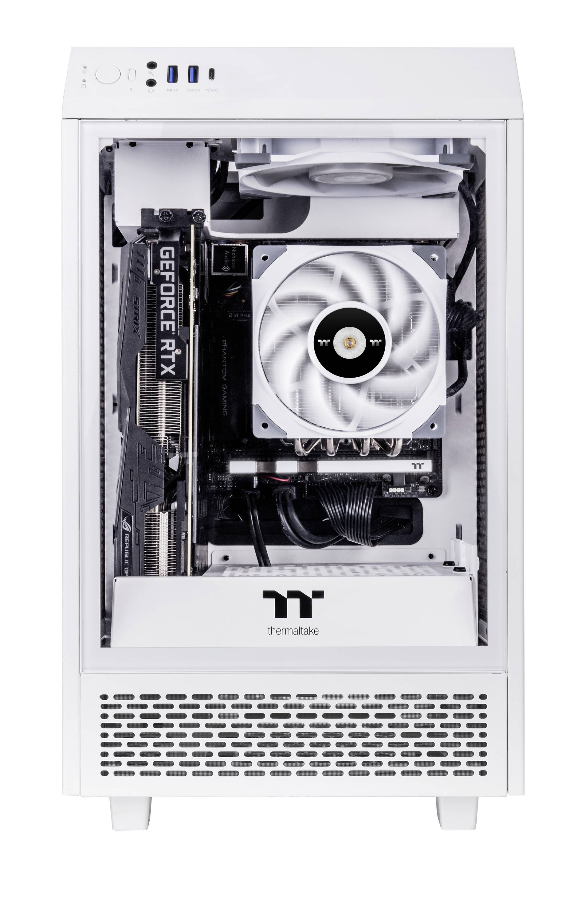 Thermaltake TOUGHFAN 12 PC-Gehäuse-Lüfter Weiß (B x H x T) 120 x 120 x 25mm