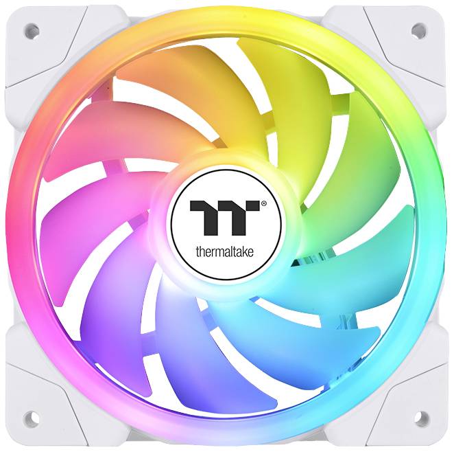 Thermaltake CL-F169-PL12SW-A PC-Gehäuse-Lüfter Weiß (B x H x T) 120 x 120 x 25mm inkl. LED-Beleuchtung