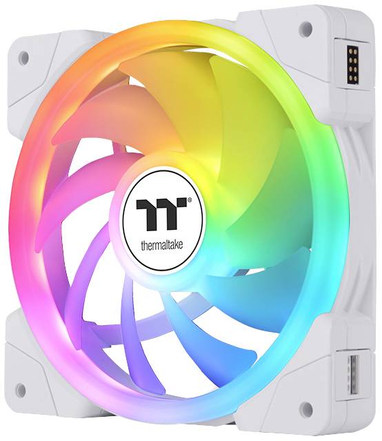 Thermaltake CL-F169-PL12SW-A PC-Gehäuse-Lüfter Weiß (B x H x T) 120 x 120 x 25mm inkl. LED-Beleuchtung