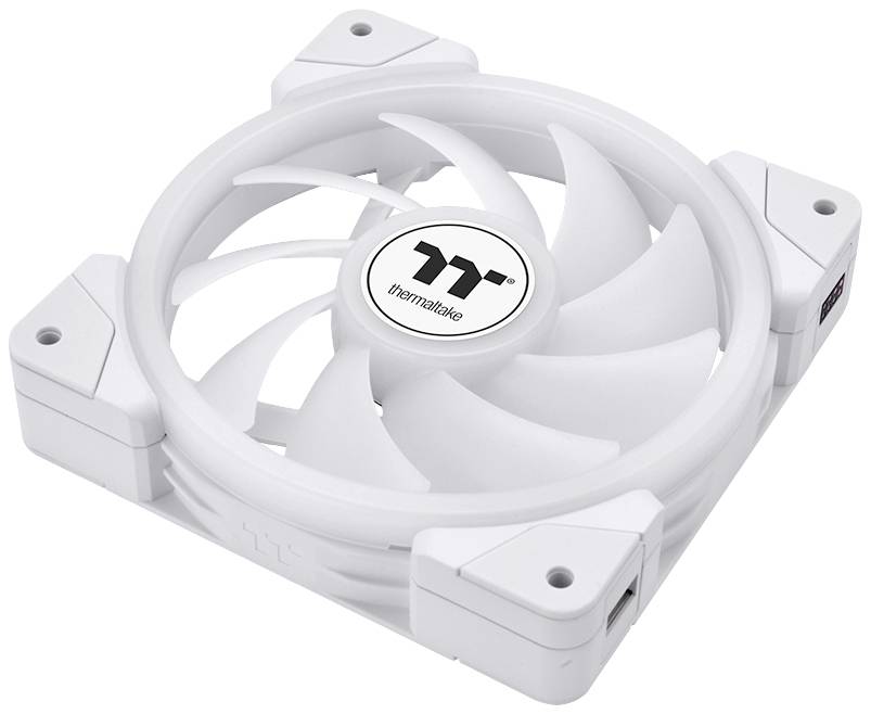 Thermaltake CL-F169-PL12SW-A PC-Gehäuse-Lüfter Weiß (B x H x T) 120 x 120 x 25mm inkl. LED-Beleuchtung