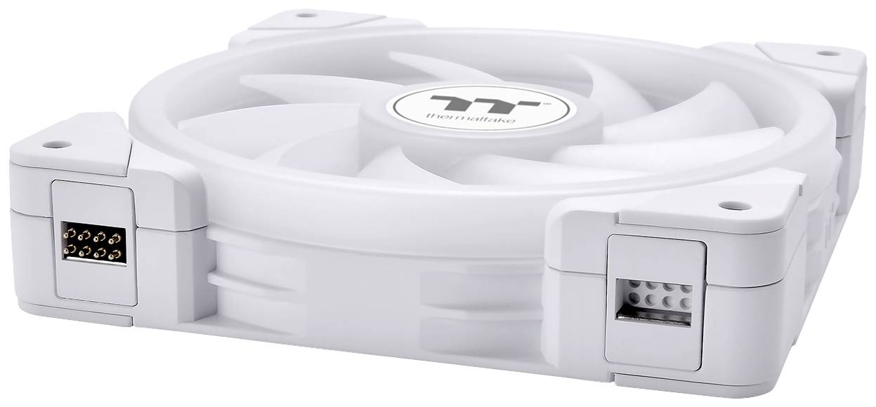 Thermaltake CL-F169-PL12SW-A PC-Gehäuse-Lüfter Weiß (B x H x T) 120 x 120 x 25mm inkl. LED-Beleuchtung