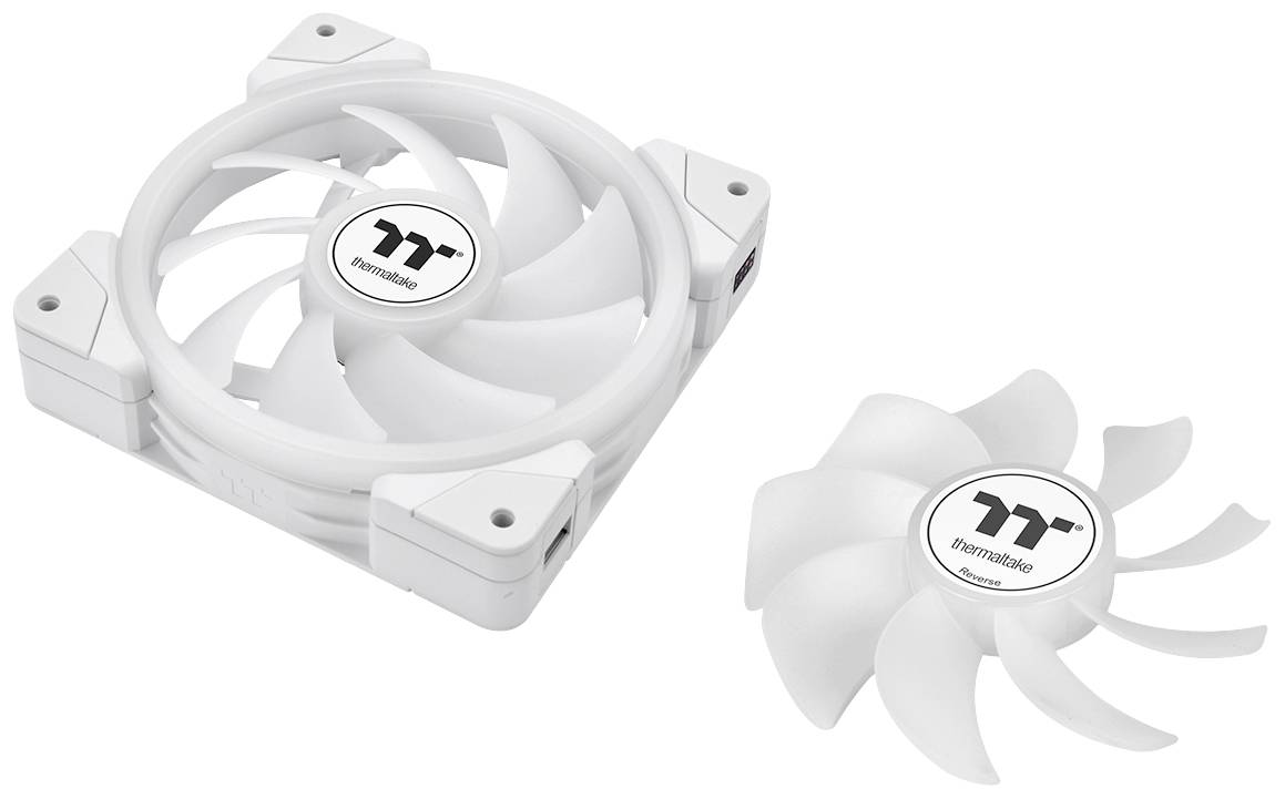 Thermaltake CL-F169-PL12SW-A PC-Gehäuse-Lüfter Weiß (B x H x T) 120 x 120 x 25mm inkl. LED-Beleuchtung