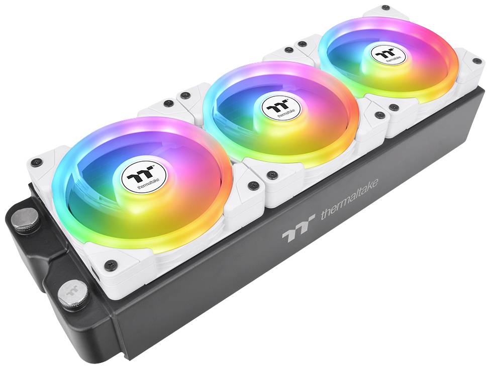 Thermaltake CL-F169-PL12SW-A PC-Gehäuse-Lüfter Weiß (B x H x T) 120 x 120 x 25mm inkl. LED-Beleuchtung