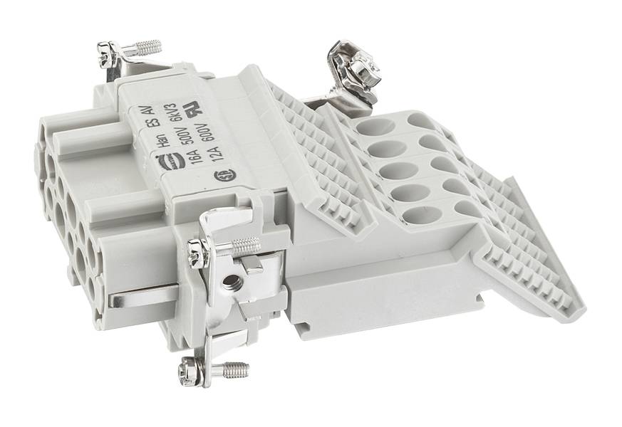 HARTING 09330104729 Stifteinsatz 10 Käfigzugfederanschluss 1St.