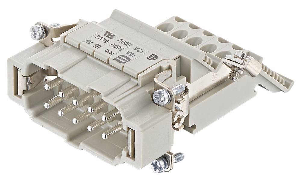 HARTING 09330104639 Stifteinsatz 10 Käfigzugfederanschluss 1St.