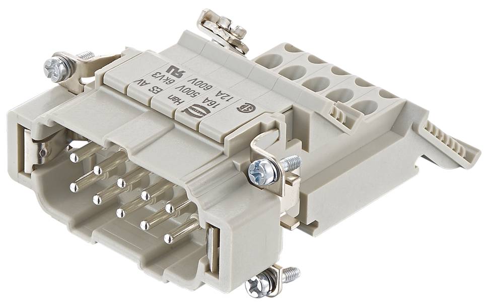 HARTING 09330104629 Stifteinsatz 10 Käfigzugfederanschluss 1St.