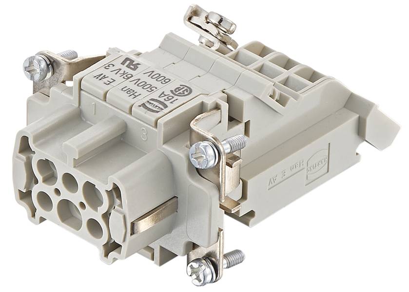 HARTING 09330064726 Stifteinsatz 6 Schrauben 1St.