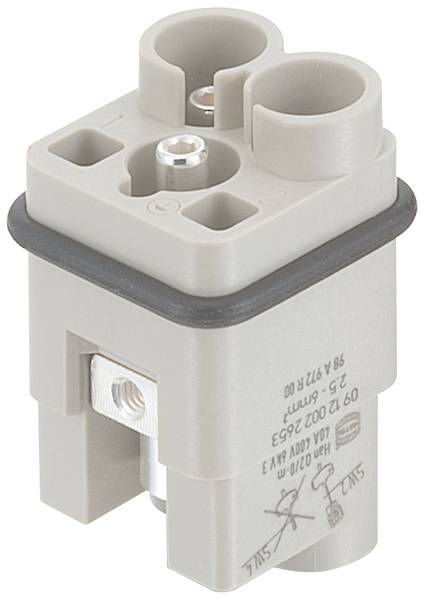 HARTING 09120022655 Stifteinsatz 2 Axialschraubanschluss 1St.