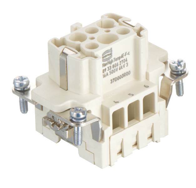 HARTING 09338062704 Stifteinsatz 6 Crimpen 1St.