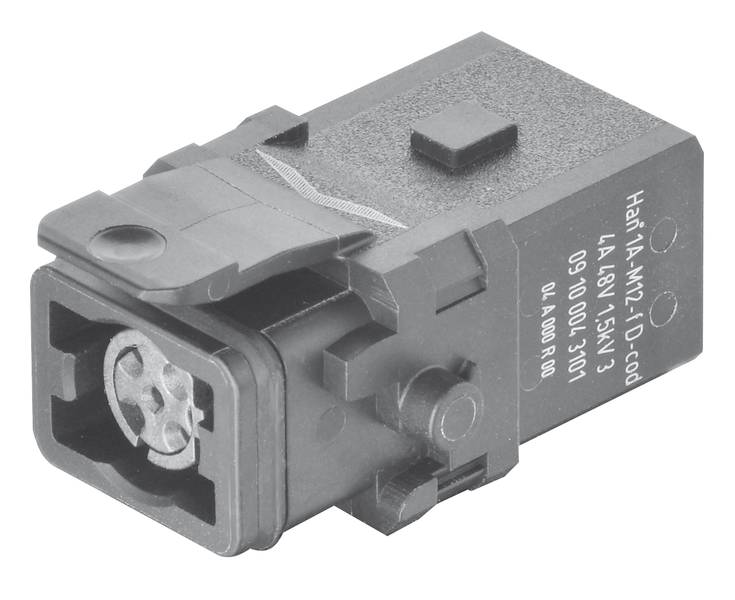 HARTING 09100043101 Stifteinsatz 4 Crimpen 1St.
