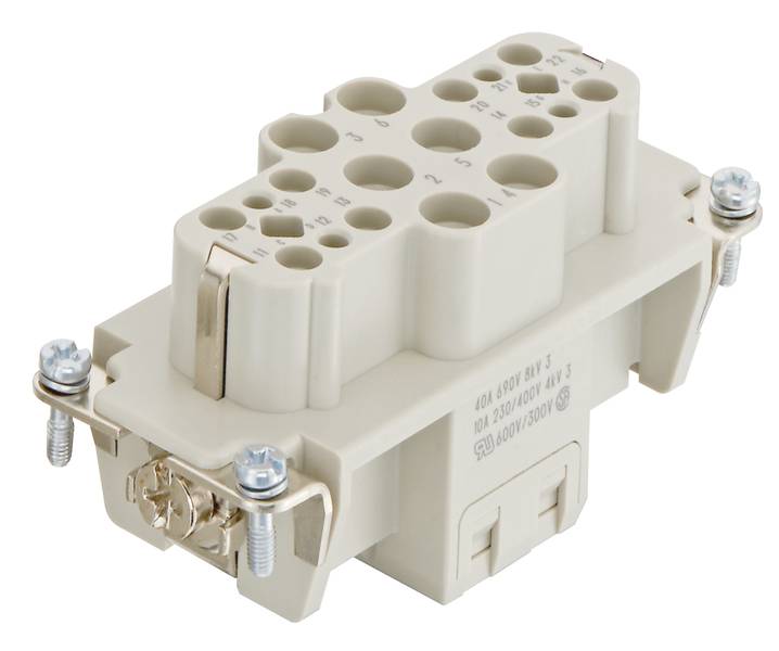 HARTING 09380183102 Stifteinsatz 18 Crimpen 1St.