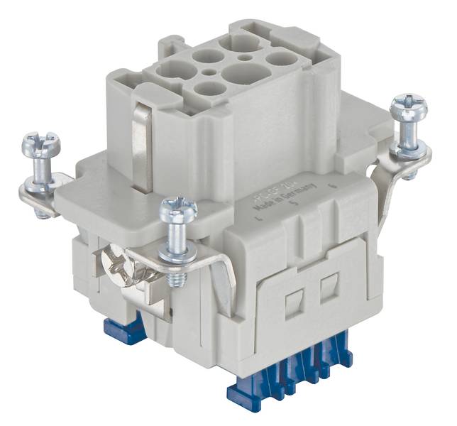 HARTING 09330062748 Stifteinsatz 6 Käfigzugfederanschluss 1St.
