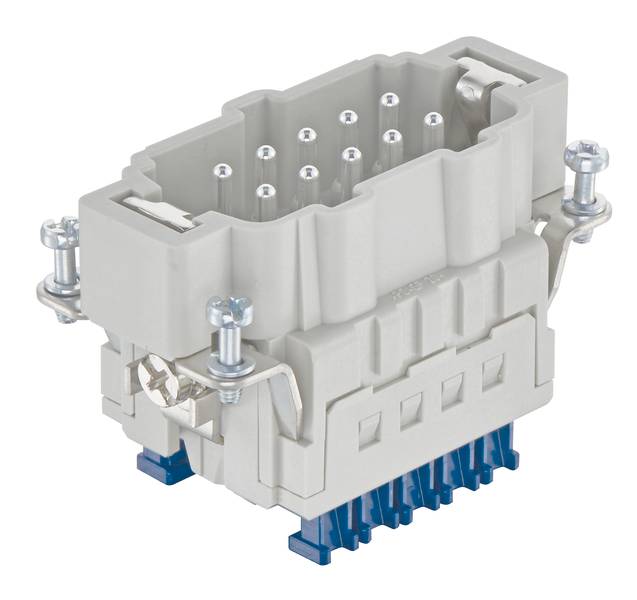 HARTING 09330102648 Stifteinsatz 10 Käfigzugfederanschluss 1St.