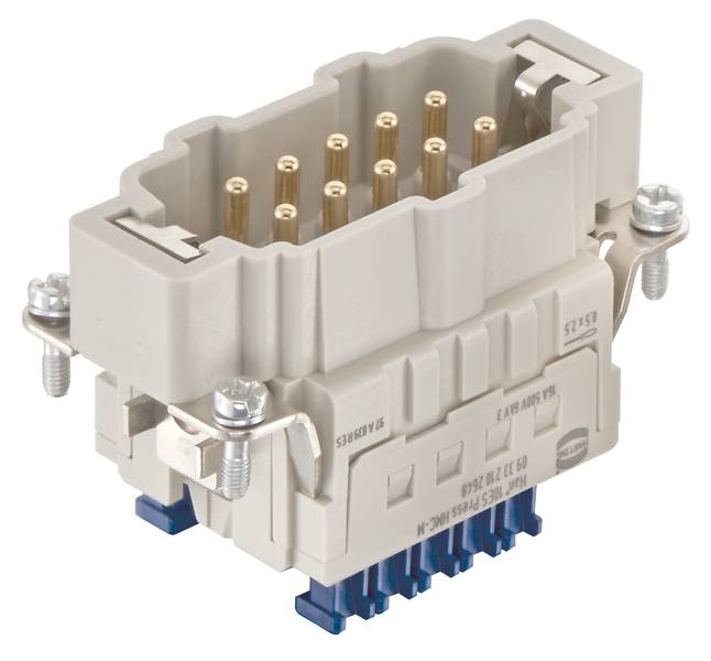 HARTING 09332102648 Stifteinsatz 10 Käfigzugfederanschluss 1St.